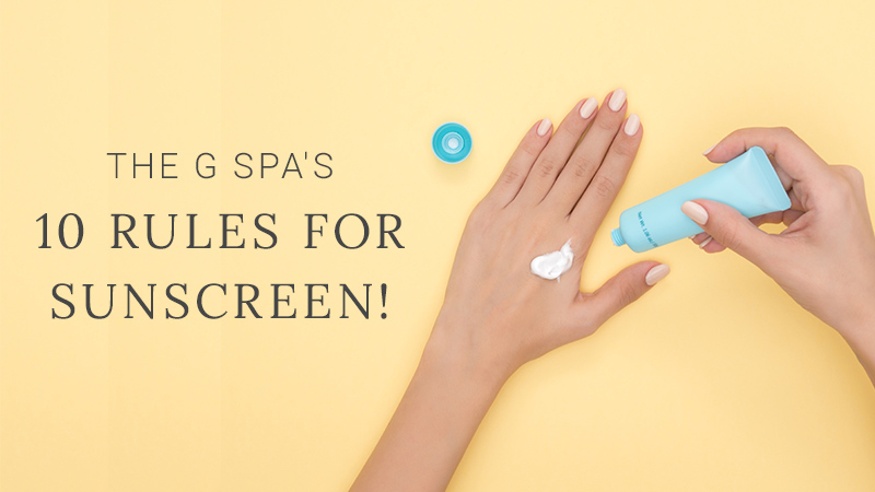 rules for sunscreen